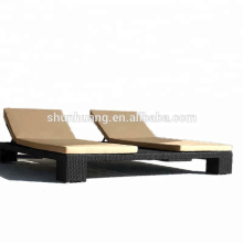 Comfortable outdoor rattan rattan chair chaise lounger sun bed